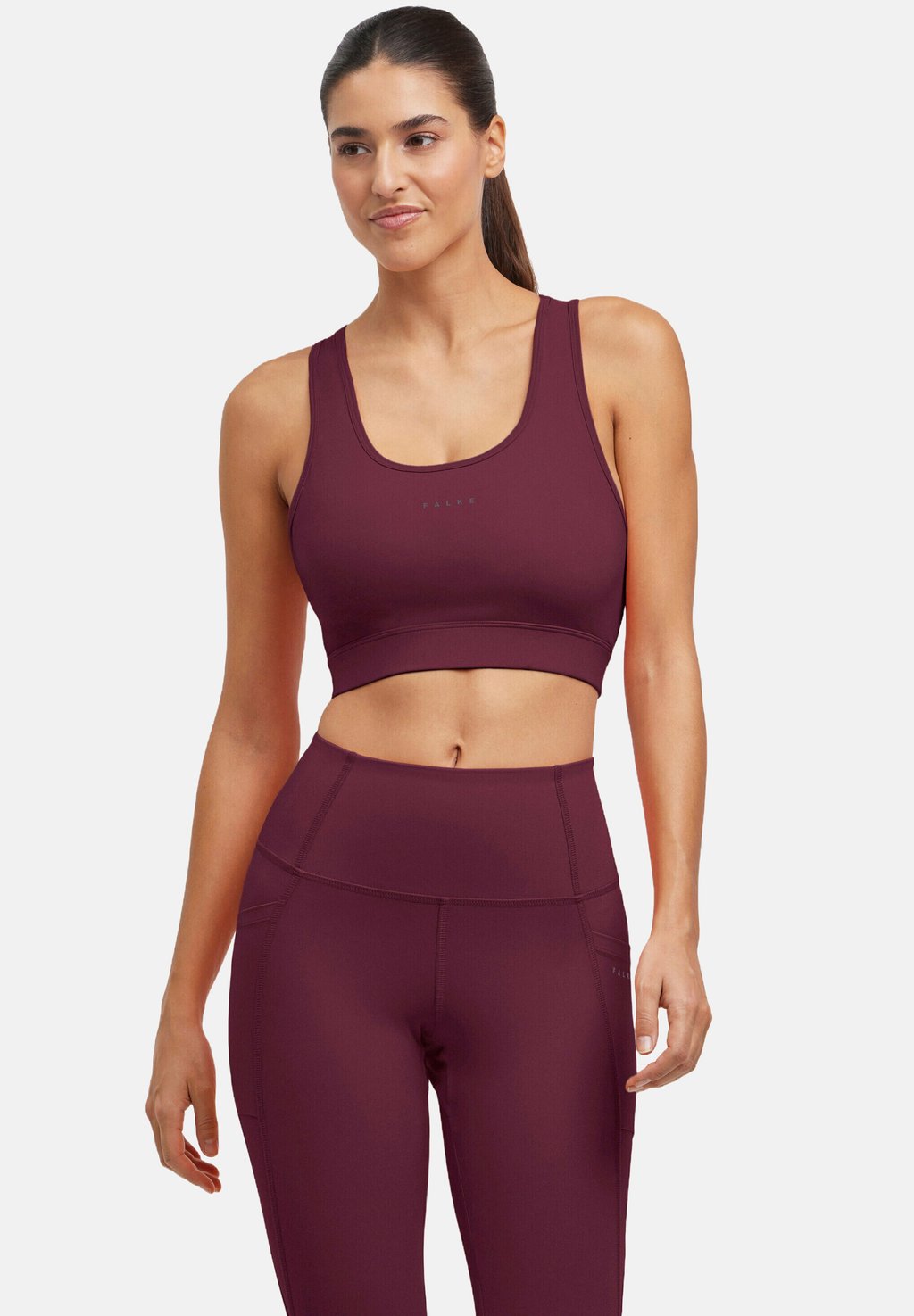Спортивный бюстгальтер средней поддержки FALKE, бордовый
Спортивный бюстгальтер средней поддержки FALKE, бордовый