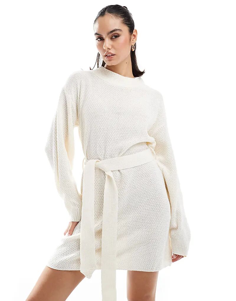 Мини-платье с поясом в цвете «кость» Glamorous
Мини-платье с поясом в цвете «кость» Glamorous