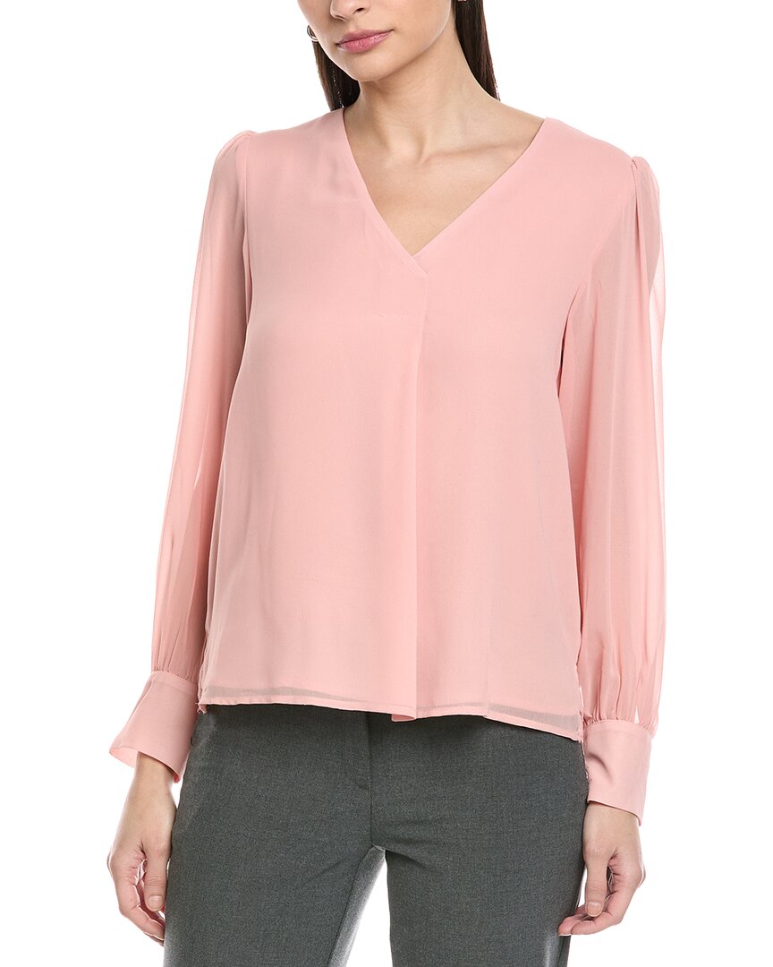 Блузка с V-образным вырезом от Vince Camuto, розовый
Блузка с V-образным вырезом от Vince Camuto, розовый