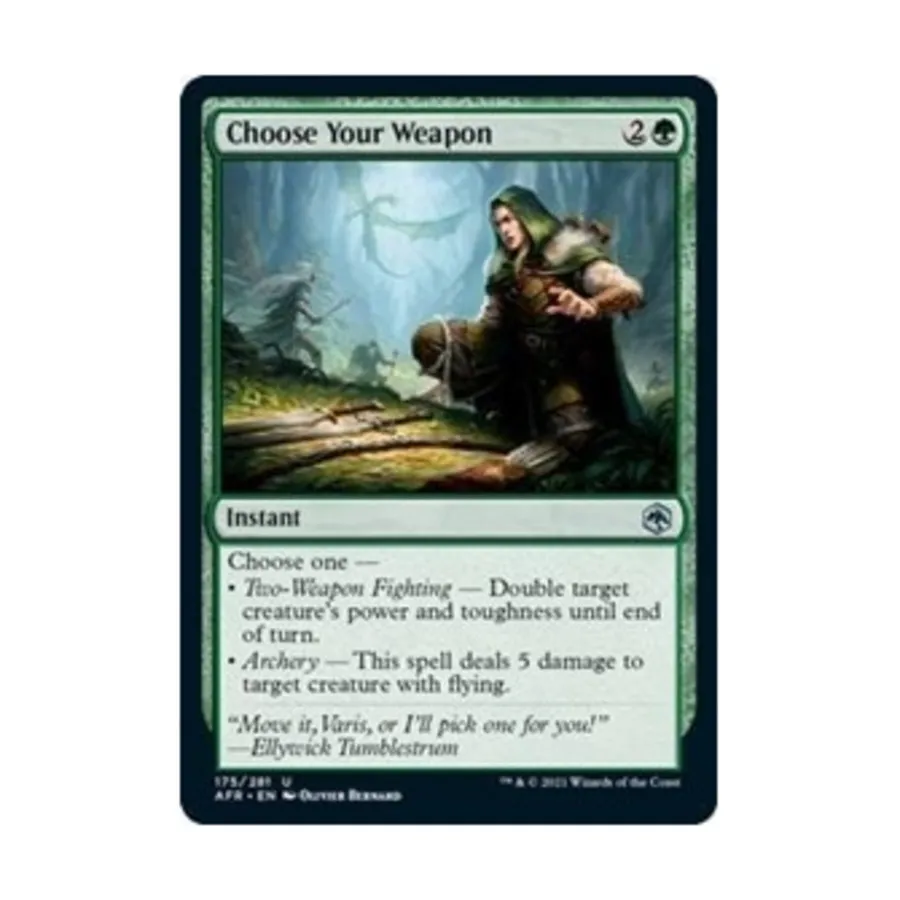 CCG Выберите свое оружие (U), MTG - Adventures in the Forgotten Realms
CCG Выберите свое оружие (U), MTG - Adventures in the Forgotten Realms