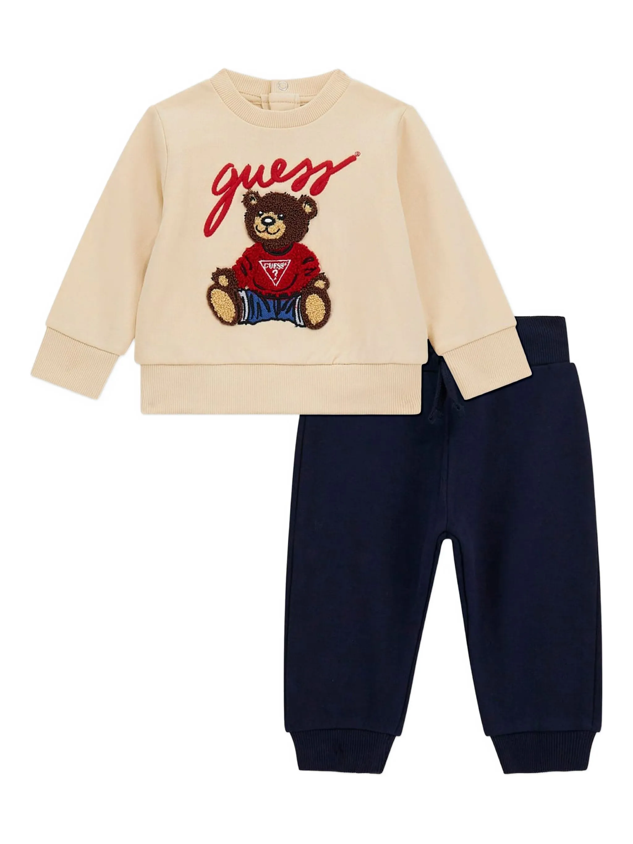 Спортивный костюм с вышитым логотипом Guess Kids, бежевый
Спортивный костюм с вышитым логотипом Guess Kids, бежевый