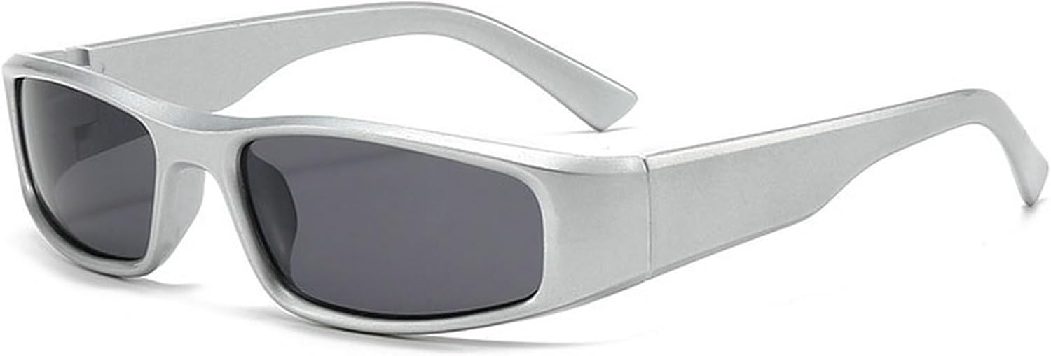 Прямоугольные солнцезащитные очки для женщин в винтажном стиле Y2K, узкие солнцезащитные очки для мужчин, для занятий спортом на открытом воздухе, велоспортом, вождением, защита от УФ-излучения UV400 mincl, White Black
Прямоугольные солнцезащитные очки для женщин в винтажном стиле Y2K, узкие солнцезащитные очки для мужчин, для занятий спортом на открытом воздухе, велоспортом, вождением, защита от УФ-излучения UV400 mincl, White Black