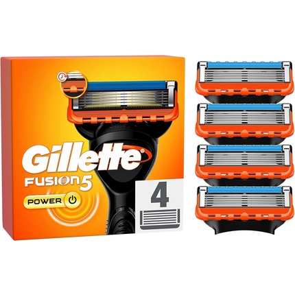 Лезвия для бритвы Fusion 5 Power Razor Blades 4 сменных лезвия для мужских бритв для влажного бритья с технологией 5 лезвий Упаковка из 4 шт Gillette
Лезвия для бритвы Fusion 5 Power Razor Blades 4 сменных лезвия для мужских бритв для влажного бритья с технологией 5 лезвий Упаковка из 4 шт Gillette