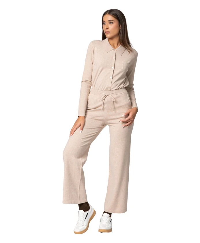 Мягкие, эластичные трикотажные брюки с поясом на шнуровке. Kocca, бежевый
Мягкие, эластичные трикотажные брюки с поясом на шнуровке. Kocca, бежевый