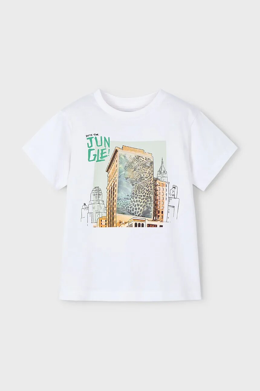 Футболка из хлопка для детей Mayoral, белый
Футболка из хлопка для детей Mayoral, белый