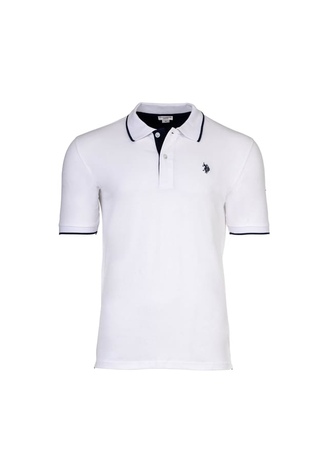 Рубашка поло с контрастными деталями - пике с логотипом хлопок стрейч U.S. Polo Assn., белый
Рубашка поло с контрастными деталями - пике с логотипом хлопок стрейч U.S. Polo Assn., белый