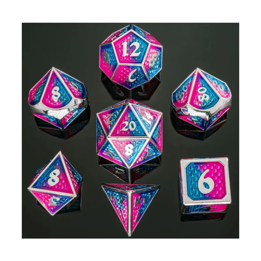 Набор Behemoth Poly — розовый и синий с серебром (7), Dice & Accessories (HYMGHO Dice)
Набор Behemoth Poly — розовый и синий с серебром (7), Dice & Accessories (HYMGHO Dice)
