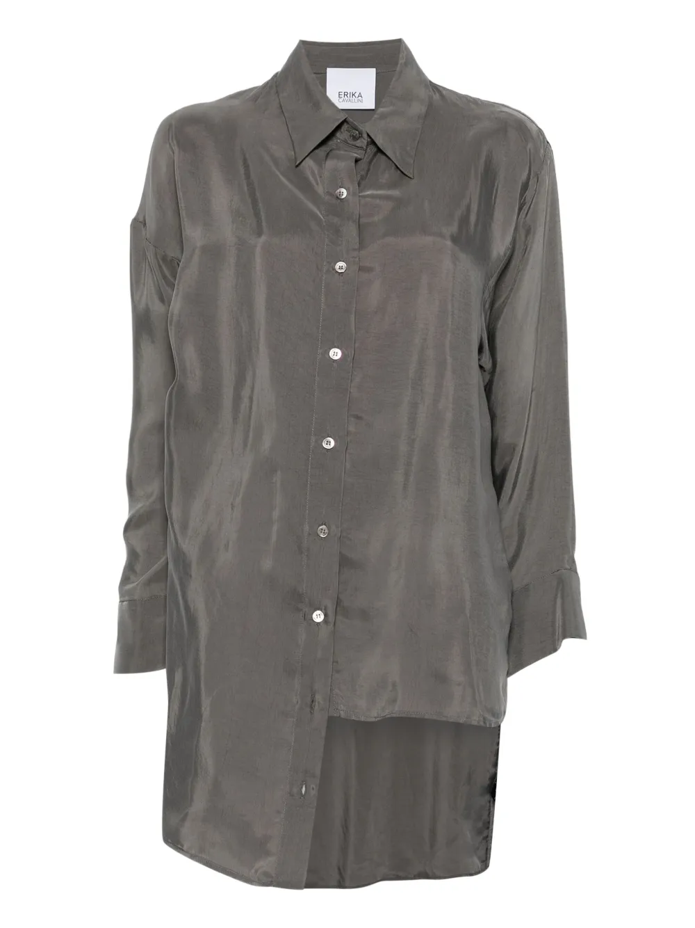 Рубашка асимметричного кроя с длинными рукавами Erika Cavallini, серый
Рубашка асимметричного кроя с длинными рукавами Erika Cavallini, серый