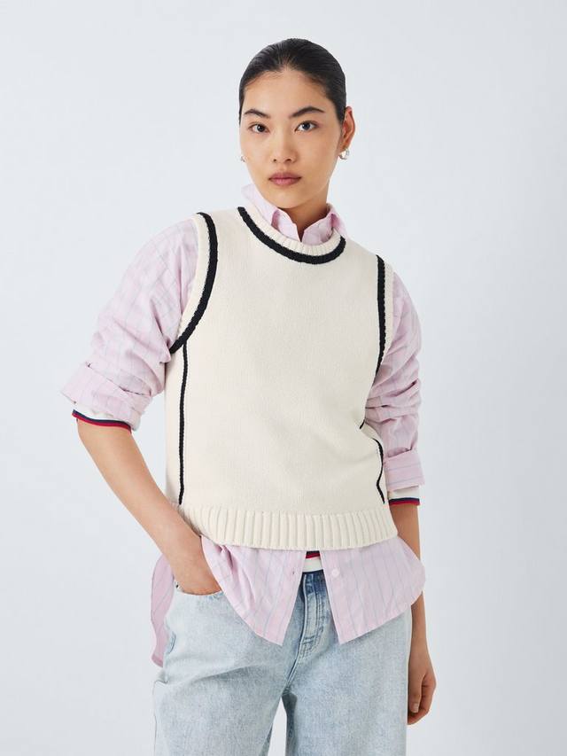 Контурная трикотажная майка John Lewis , цвет Cream/Black
Контурная трикотажная майка John Lewis , цвет Cream/Black