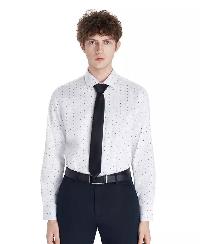 Мужская рубашка с равномерным гороховым принтом Bar Iii, белый
Мужская рубашка с равномерным гороховым принтом Bar Iii, белый