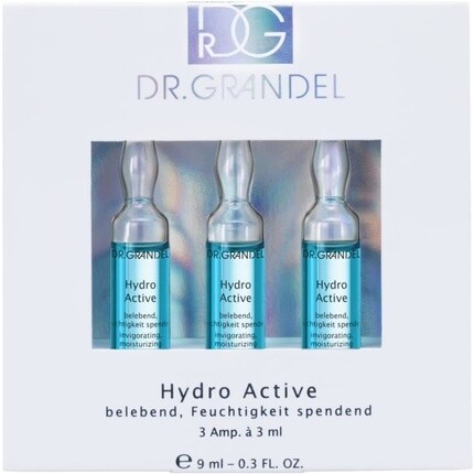 Hydro Active Активные ингредиенты в ампулах 3 x 3 мл, Dr. Grandel
Hydro Active Активные ингредиенты в ампулах 3 x 3 мл, Dr. Grandel