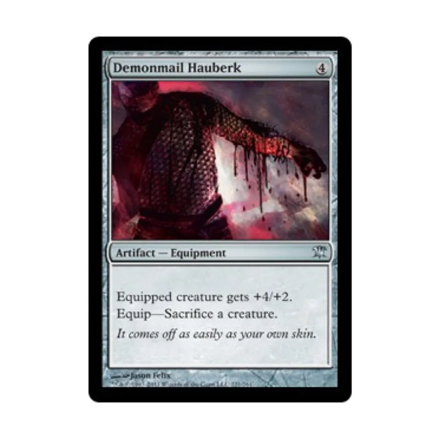 CCG Демонический кольчужный хауберк (U), MTG - Innistrad
CCG Демонический кольчужный хауберк (U), MTG - Innistrad