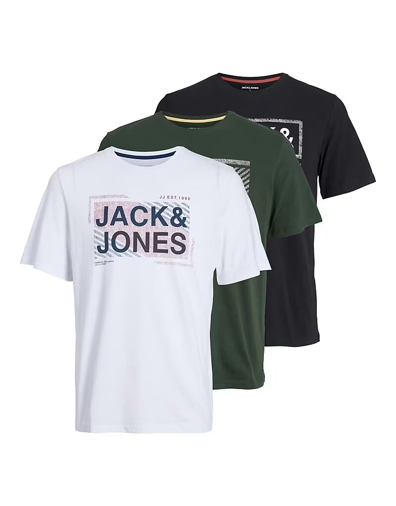 Футболки Jack & Jones черного / зеленого / белого цвета
Футболки Jack & Jones черного / зеленого / белого цвета