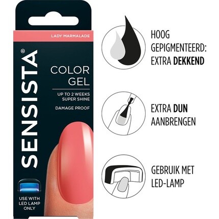Sensista Color Gel Lady Marmalade - Розовый
Sensista Color Gel Lady Marmalade - Розовый