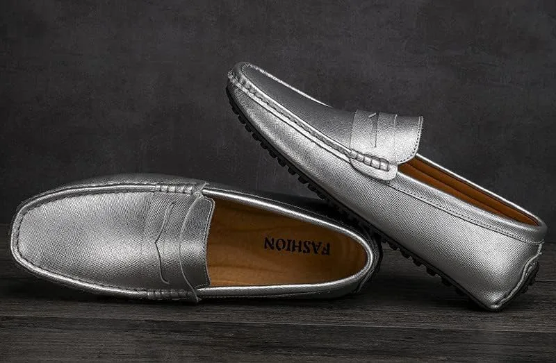 Мужские классические мокасины Santimon с перемычкой, многокрасочные, для вождения, серебряный
Мужские классические мокасины Santimon с перемычкой, многокрасочные, для вождения, серебряный