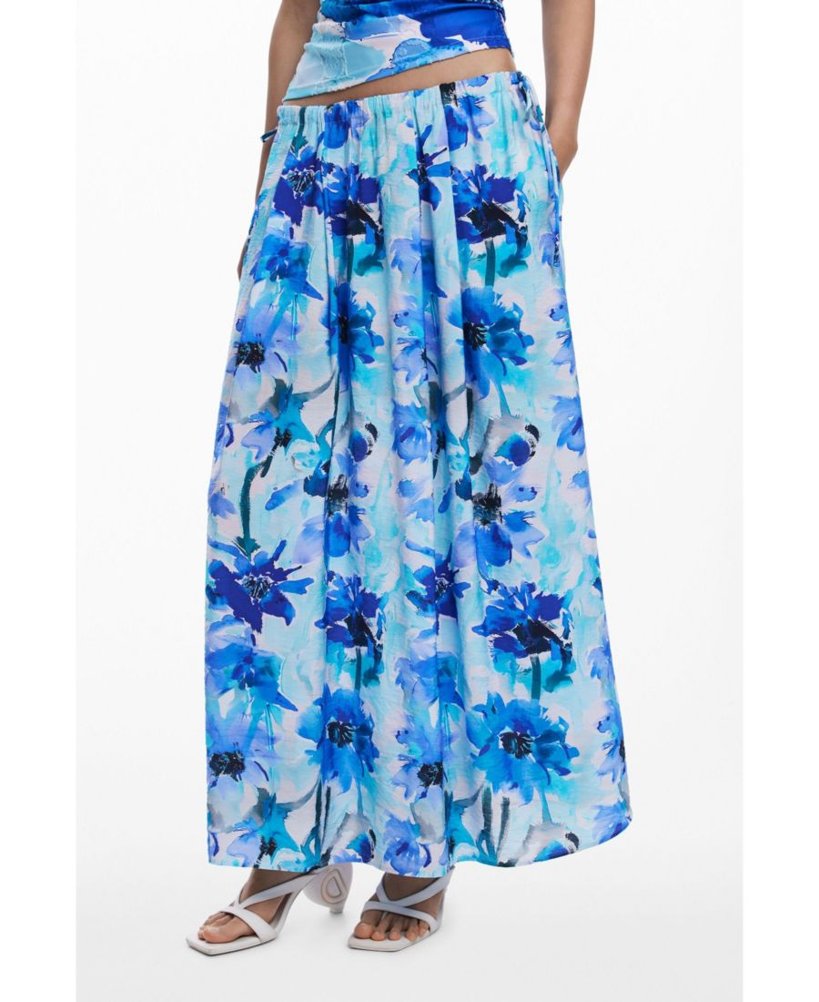 Женская юбка-миди А-силуэта с цветочным принтом Desigual, Blue
Женская юбка-миди А-силуэта с цветочным принтом Desigual, Blue