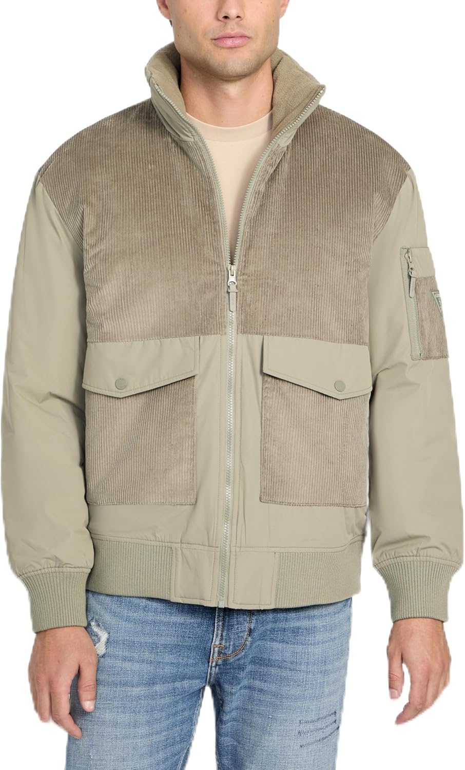 Куртка мужская Fabian Corduroy Mixed Puffa от GUESS, Mossy Green
Куртка мужская Fabian Corduroy Mixed Puffa от GUESS, Mossy Green