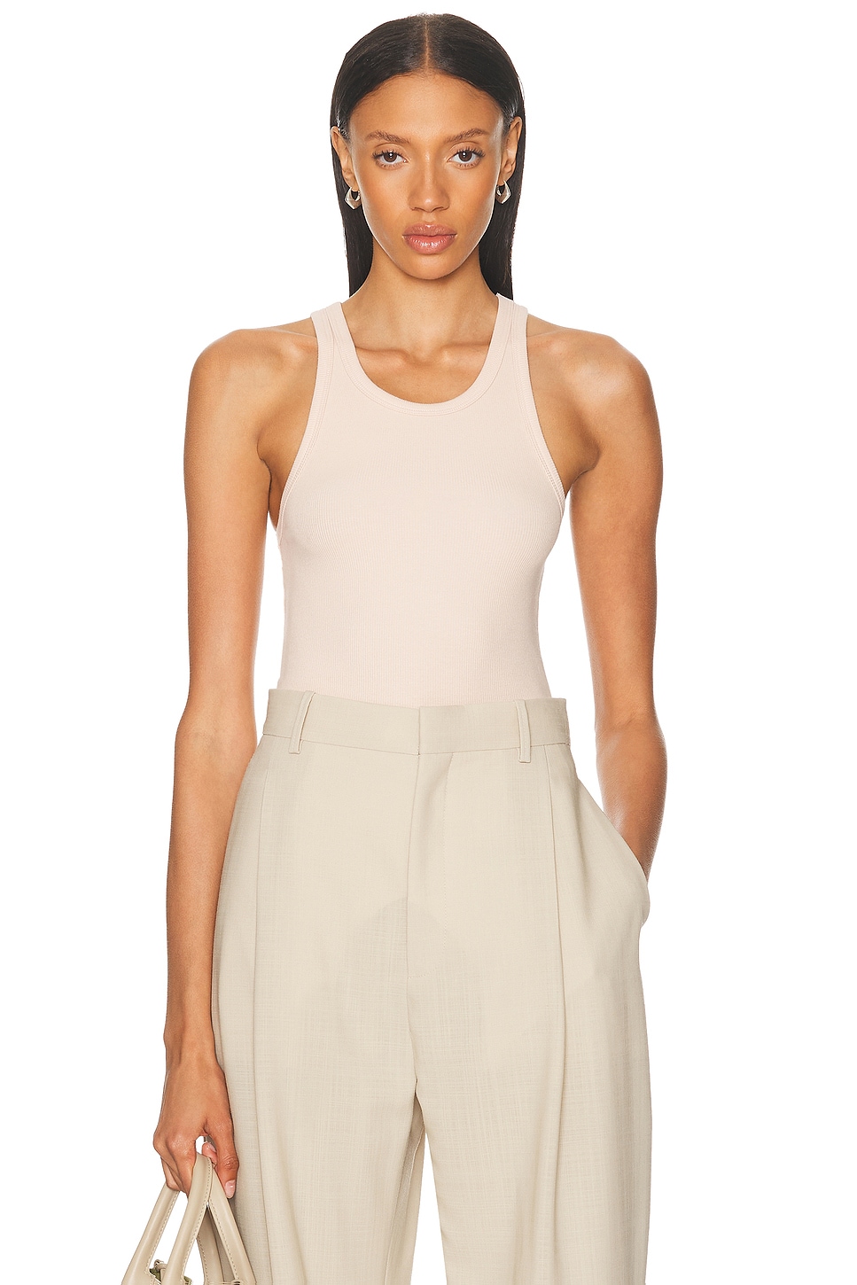 Приталенный топ с высоким воротом Eterne, Dusty Pink
Приталенный топ с высоким воротом Eterne, Dusty Pink