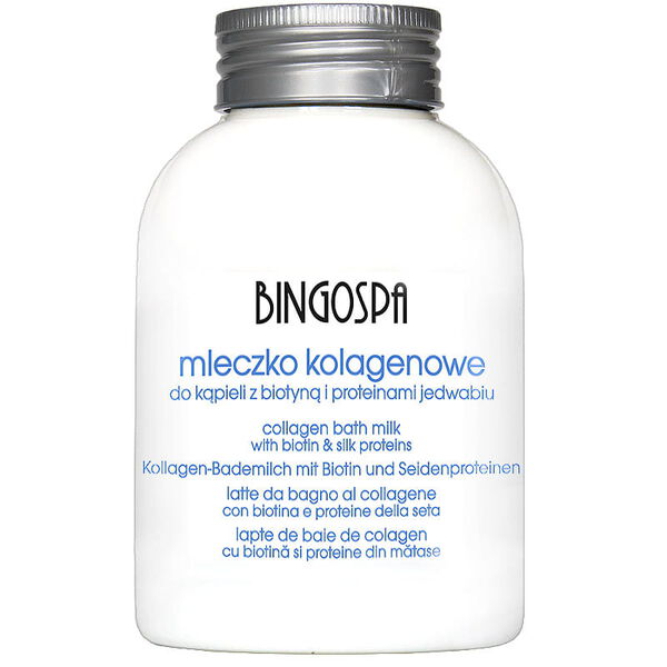 Коллагеновое молочко для ванны с биотином и протеинами шелка, 500 мл Bingospa Spa&Beauty
Коллагеновое молочко для ванны с биотином и протеинами шелка, 500 мл Bingospa Spa&Beauty