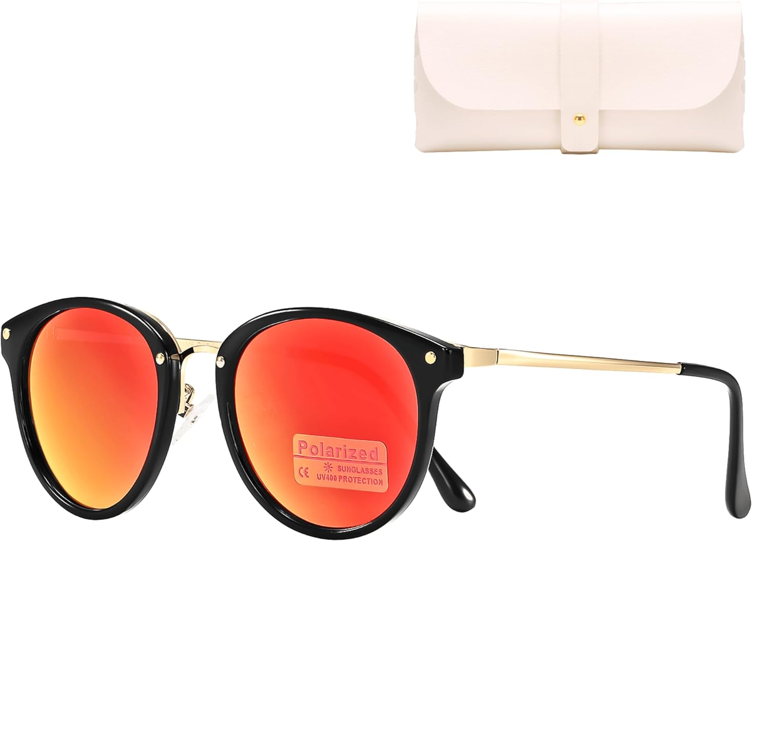Поляризованные солнцезащитные очки для женщин, элегантные, с защитой от УФ-излучения UV400, черные, классический металлический стиль, ультралегкие, для вождения Cleoxyge, Polarized+mirror Red & Black-gold Frame
Поляризованные солнцезащитные очки для женщин, элегантные, с защитой от УФ-излучения UV400, черные, классический металлический стиль, ультралегкие, для вождения Cleoxyge, Polarized+mirror Red & Black-gold Frame