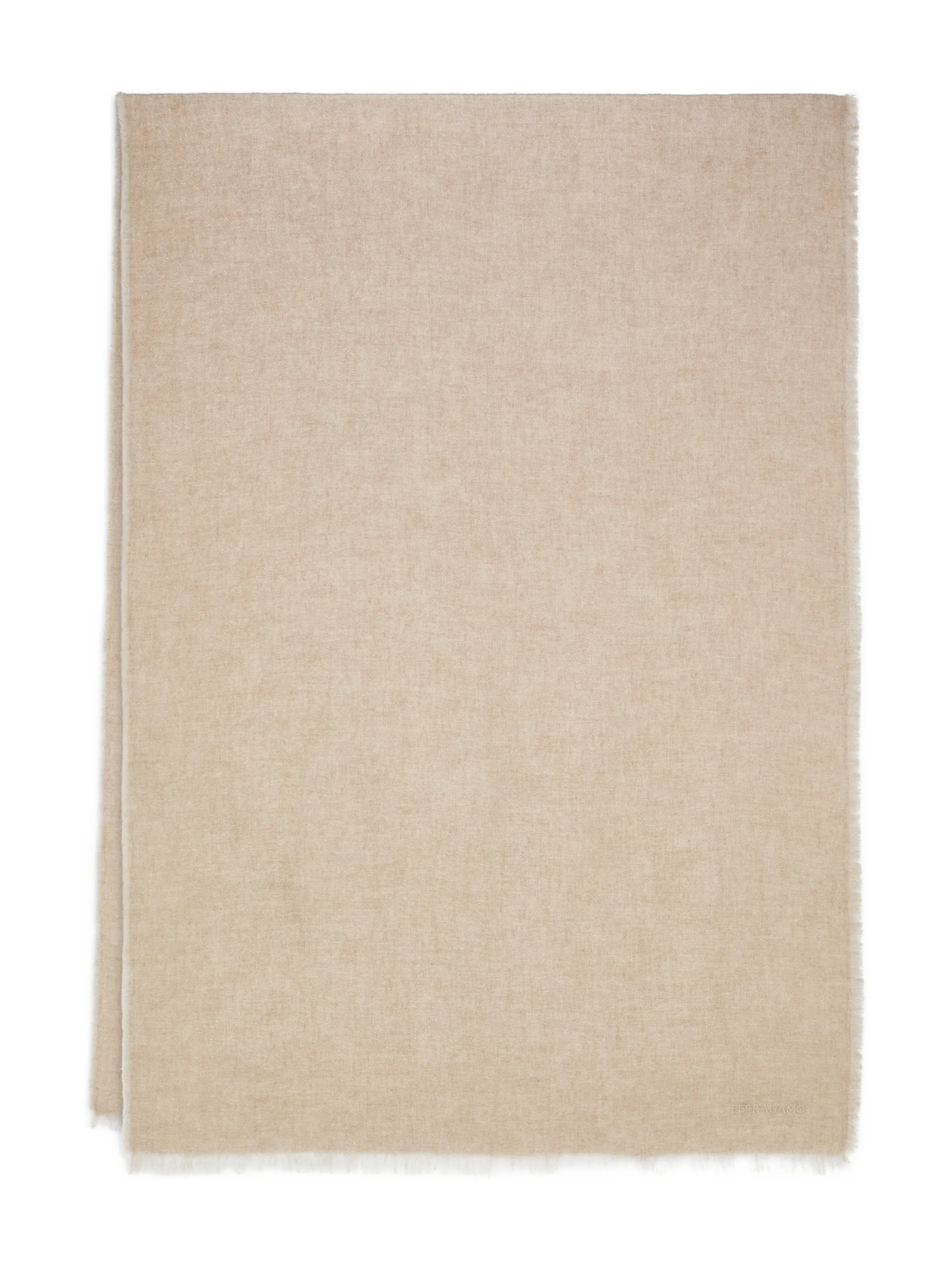 Шарф с вышитым логотипом Ferragamo, бежевый
Шарф с вышитым логотипом Ferragamo, бежевый