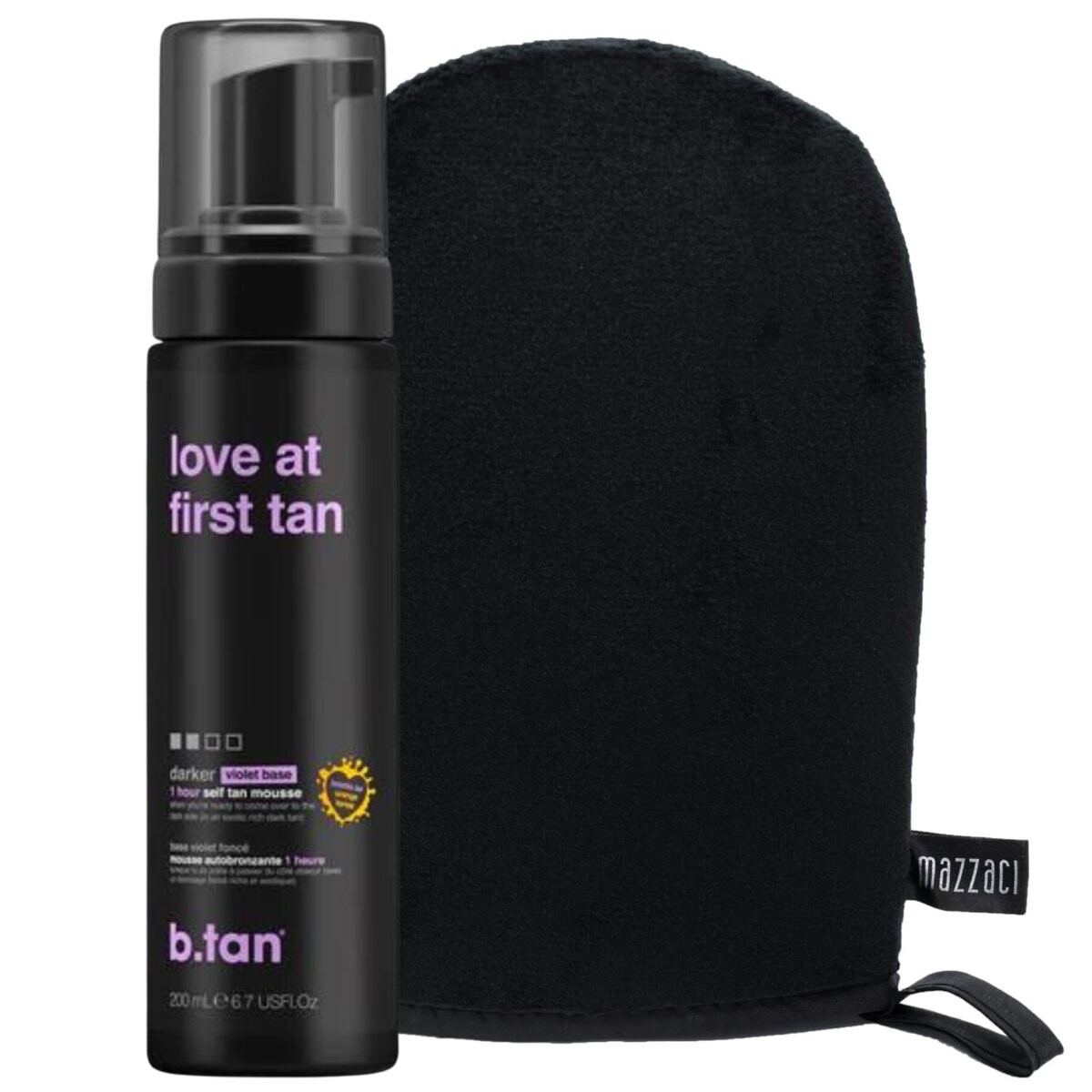 B.tan, Love At First Tan, Пена для автозагара + перчатка
B.tan, Love At First Tan, Пена для автозагара + перчатка