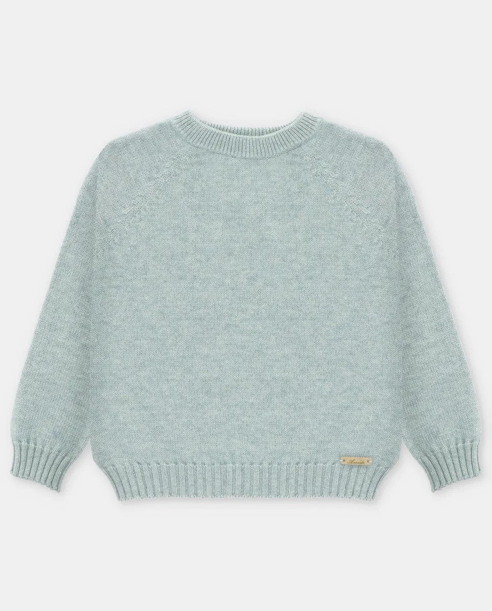 Детский джемпер с круглым вырезом светло-зеленого цвета Martín Aranda
Детский джемпер с круглым вырезом светло-зеленого цвета Martín Aranda