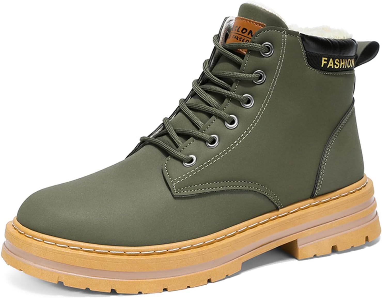 Мужские зимние ботинки - водонепроницаемые походные ботинки с теплой плюшевой подкладкой, противоскользящей подошвой и утепленными ботинками для холодной погоды на улице Generic, зеленый
Мужские зимние ботинки - водонепроницаемые походные ботинки с теплой плюшевой подкладкой, противоскользящей подошвой и утепленными ботинками для холодной погоды на улице Generic, зеленый