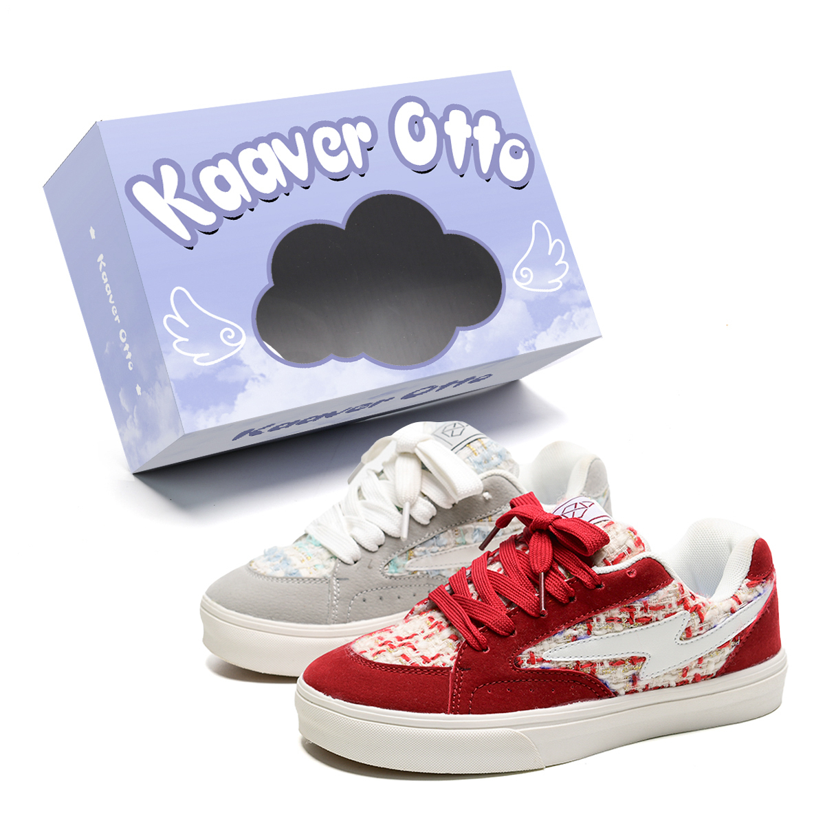 KAAVER OTTO Антискользящие и износостойкие легкие низкие кеды для скейтборда унисекс в стиле Chanel красные асимметричные, цвет Mismatched
KAAVER OTTO Антискользящие и износостойкие легкие низкие кеды для скейтборда унисекс в стиле Chanel красные асимметричные, цвет Mismatched