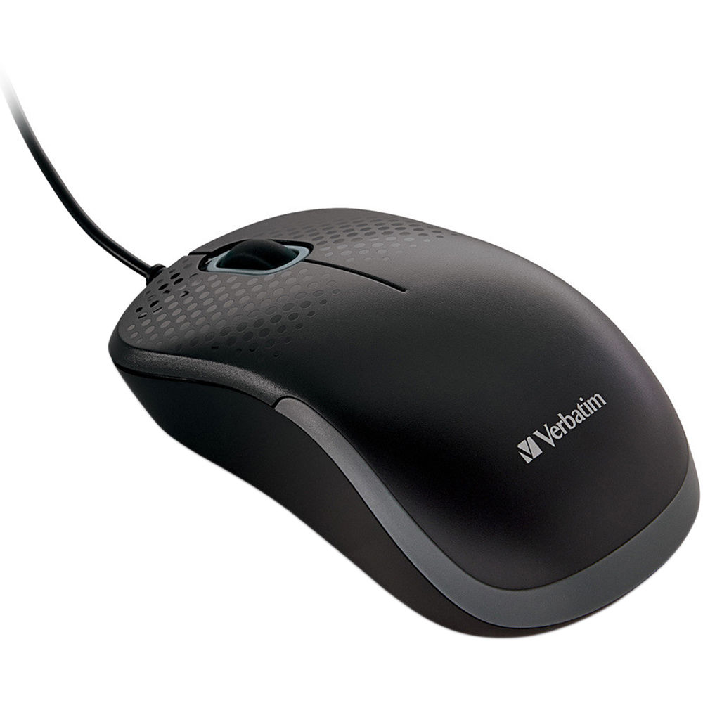 Бесшумная проводная оптическая мышь Verbatim (черная)