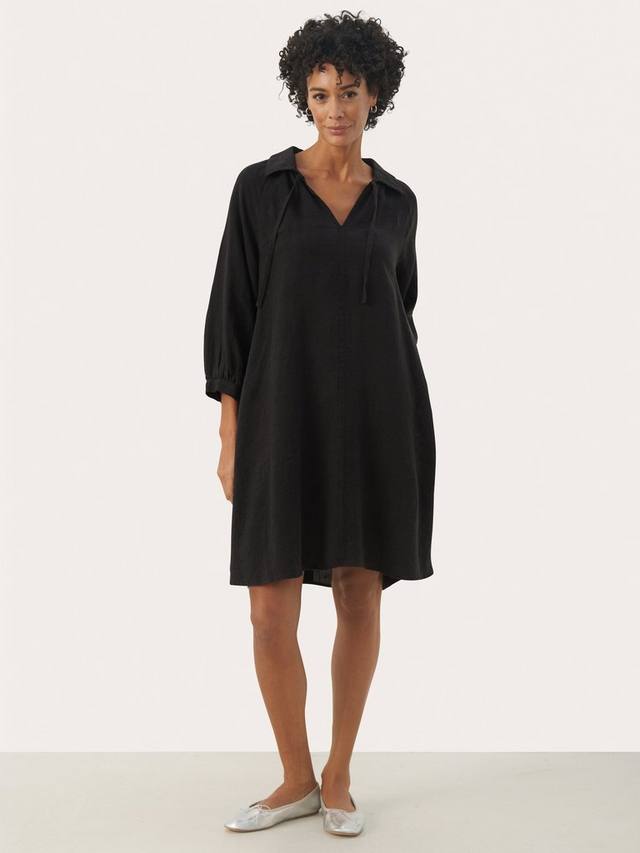 Платье-рубашка из чистого льна erona Part Two, черный
Платье-рубашка из чистого льна erona Part Two, черный