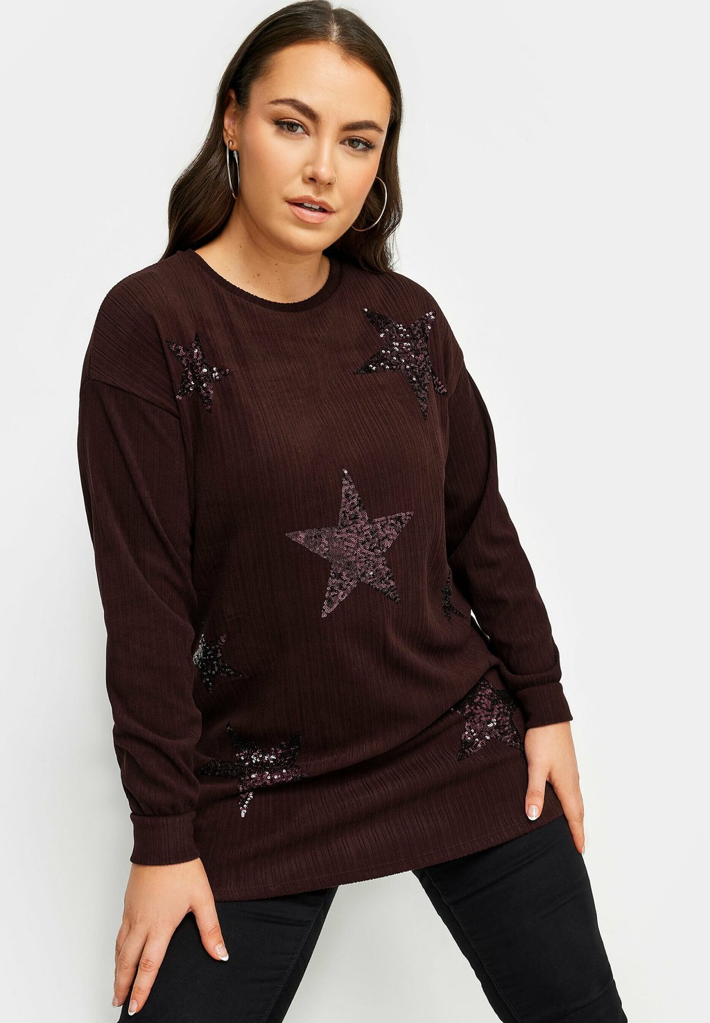 Джемпер Yours Clothing, темно-красный
Джемпер Yours Clothing, темно-красный