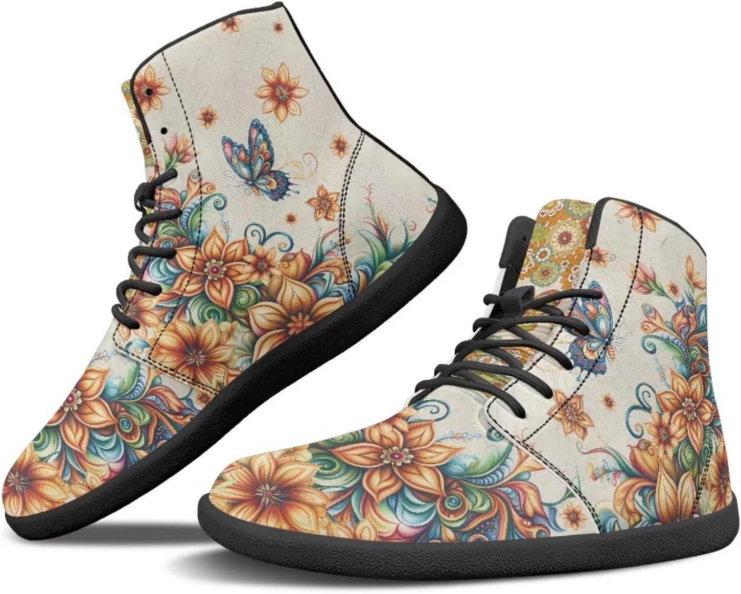 Женские и мужские босоногообразные ботинки Binienty, широкая полнота, модные кроссовки на шнуровке, минималистичные обувь с нулевым перепадом, уличная обувь, Boho Floral Butterfly
Женские и мужские босоногообразные ботинки Binienty, широкая полнота, модные кроссовки на шнуровке, минималистичные обувь с нулевым перепадом, уличная обувь, Boho Floral Butterfly