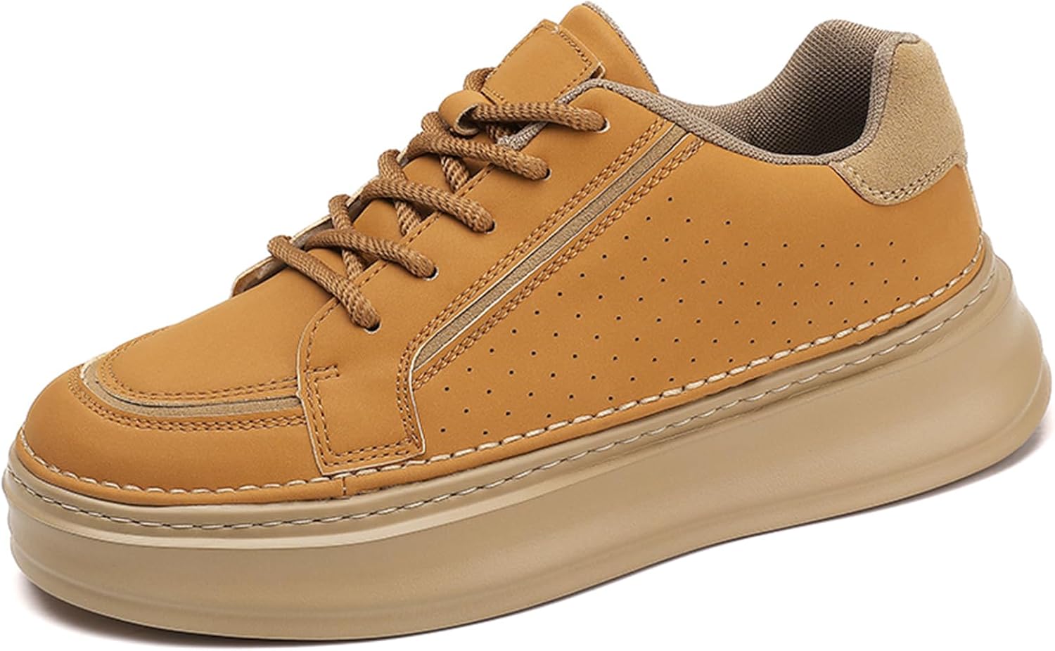 Мужские кожаные кроссовки на шнуровке с платформой и скрытой ходовой частью, дышащие, мягкие, с округлым носком, легкие, противоскользящие, для повседневной носки, путешествий, работы в офисе, вождения и активного отдыха на улице Houdbdol, корич...
Мужские кожаные кроссовки на шнуровке с платформой и скрытой ходовой частью, дышащие, мягкие, с округлым носком, легкие, противоскользящие, для повседневной носки, путешествий, работы в офисе, вождения и активного отдыха на улице Houdbdol, корич...