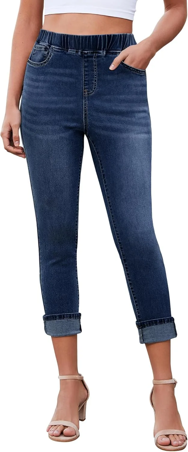 Женские джинсы-капри с высокой талией LookbookStore
Женские джинсы-капри с высокой талией LookbookStore