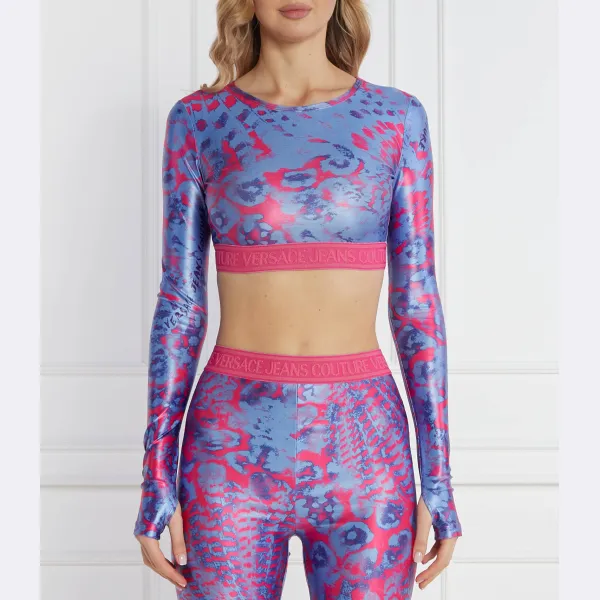 Укороченная блузка Versace, синий
Укороченная блузка Versace, синий