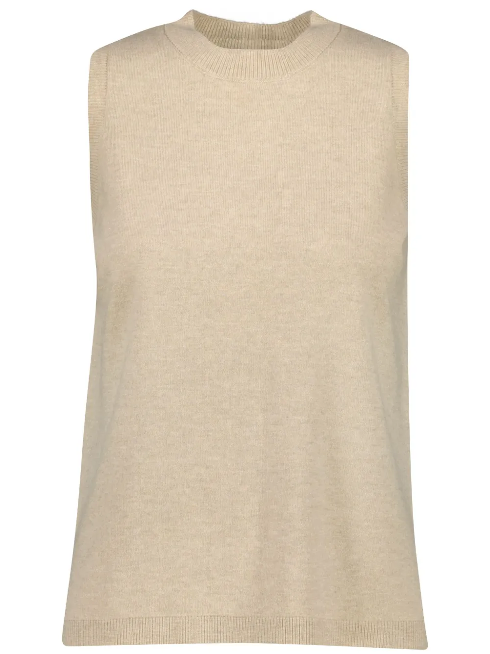 Трикотажный топ без рукавов Yves Salomon, светло-бежевый
Трикотажный топ без рукавов Yves Salomon, светло-бежевый