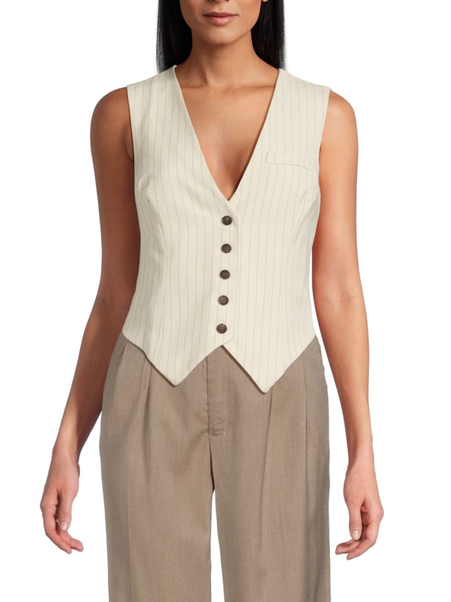 Жилет в тонкую полоску Vero Moda, цвет Oatmeal, Серый, Жилет в тонкую полоску Vero Moda, цвет Oatmeal 
Жилет в тонкую полоску Vero Moda, цвет Oatmeal, Серый, Жилет в тонкую полоску Vero Moda, цвет Oatmeal