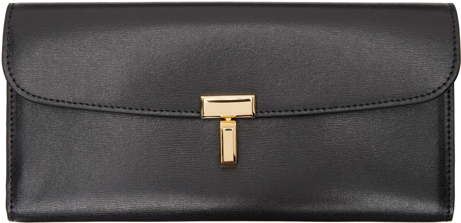 Кожаный кошелек с замком T-Lock TOTEME 
Кожаный кошелек с замком T-Lock TOTEME