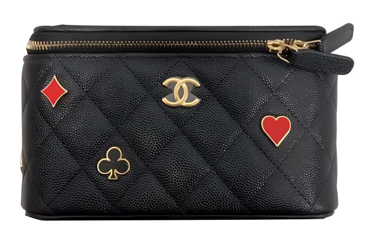 CHANEL 23P SS Grain Embossed Caviar Cow Leather Box Bag, косметичка, сумка через плечо, кросс-боди женская черная
CHANEL 23P SS Grain Embossed Caviar Cow Leather Box Bag, косметичка, сумка через плечо, кросс-боди женская черная