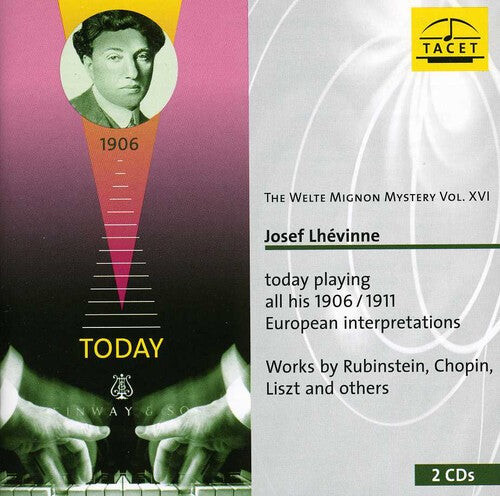 CD диск Schlozer / Lhevinne: Welte-Mignon Mystery 16: Josef Lhevinne
CD диск Schlozer / Lhevinne: Welte-Mignon Mystery 16: Josef Lhevinne