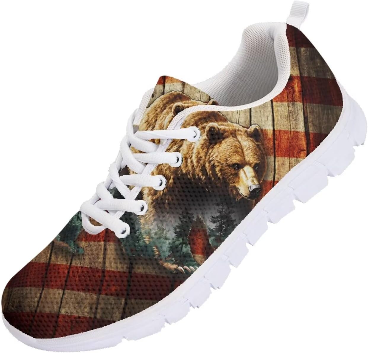 Женские и мужские кроссовки для бега, модные кеды, легкие спортивные кроссовки для фитнеса и тренировок, для тенниса, бега и походов Getelinseng, Retro Bear American Flag
Женские и мужские кроссовки для бега, модные кеды, легкие спортивные кроссовки для фитнеса и тренировок, для тенниса, бега и походов Getelinseng, Retro Bear American Flag