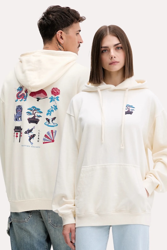 Хлопковая толстовка Kaotiko, бежевый
Хлопковая толстовка Kaotiko, бежевый