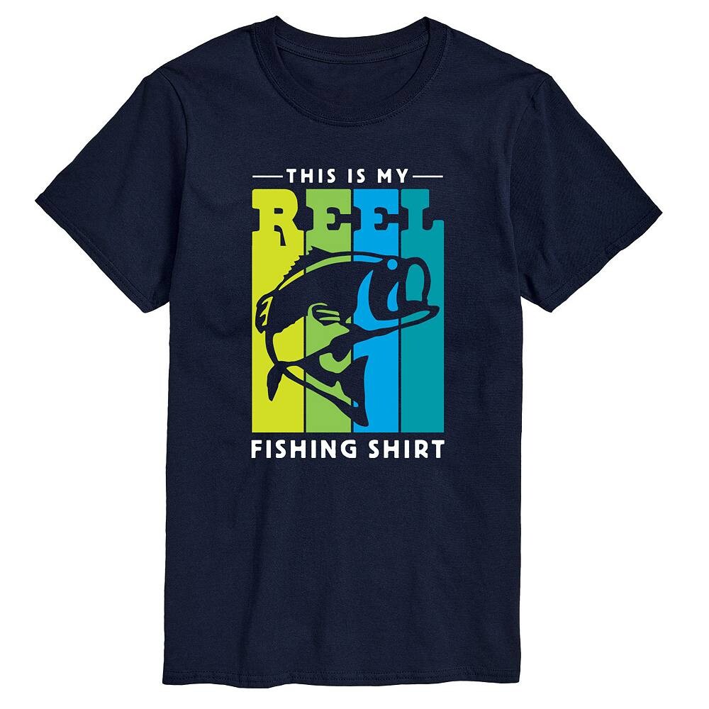 Футболка с рисунком Big & Tall This is My Reel Fishing Shirt Licensed Character, темно-синий
Футболка с рисунком Big & Tall This is My Reel Fishing Shirt Licensed Character, темно-синий