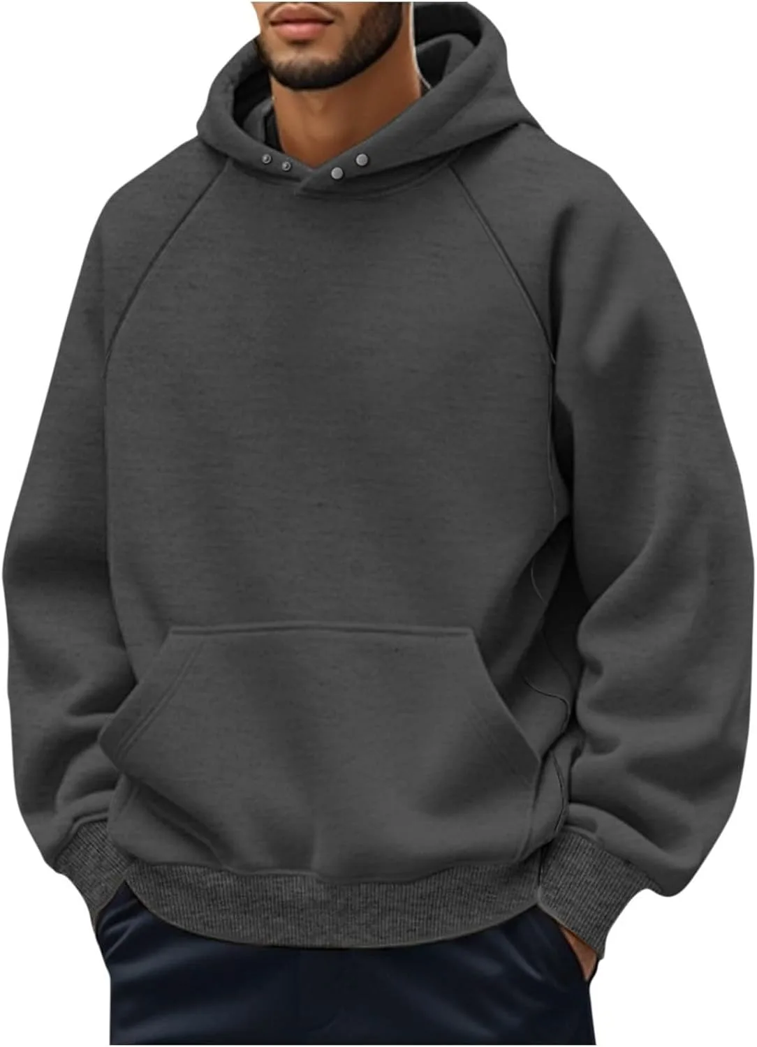 Мужской худи на молнии однотонное спортивное с карманом
Мужской худи на молнии однотонное спортивное с карманом