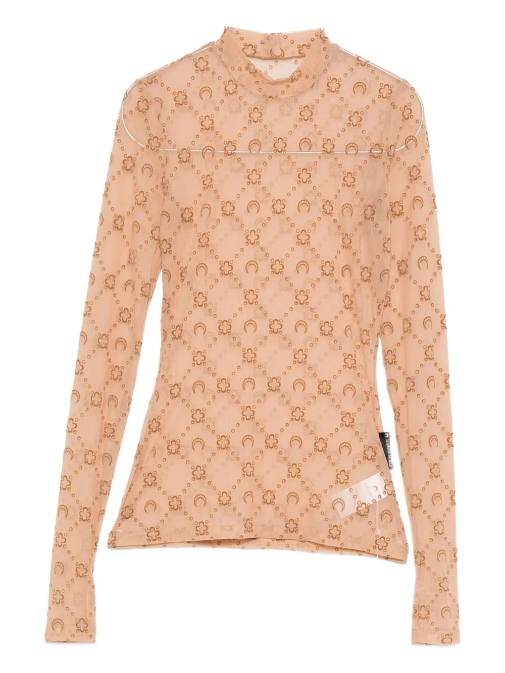 Топ с цветочным и лунным узором Marine Serre, коричневый
Топ с цветочным и лунным узором Marine Serre, коричневый