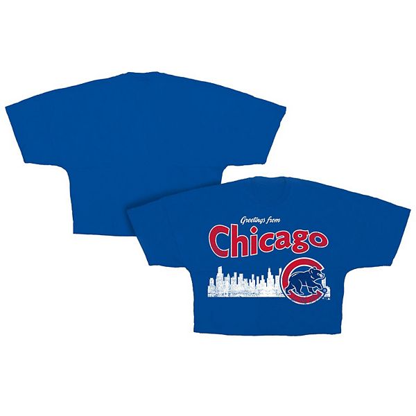 Женская футболка Chicago Cubs Skyline кроп Fanatics
Женская футболка Chicago Cubs Skyline кроп Fanatics