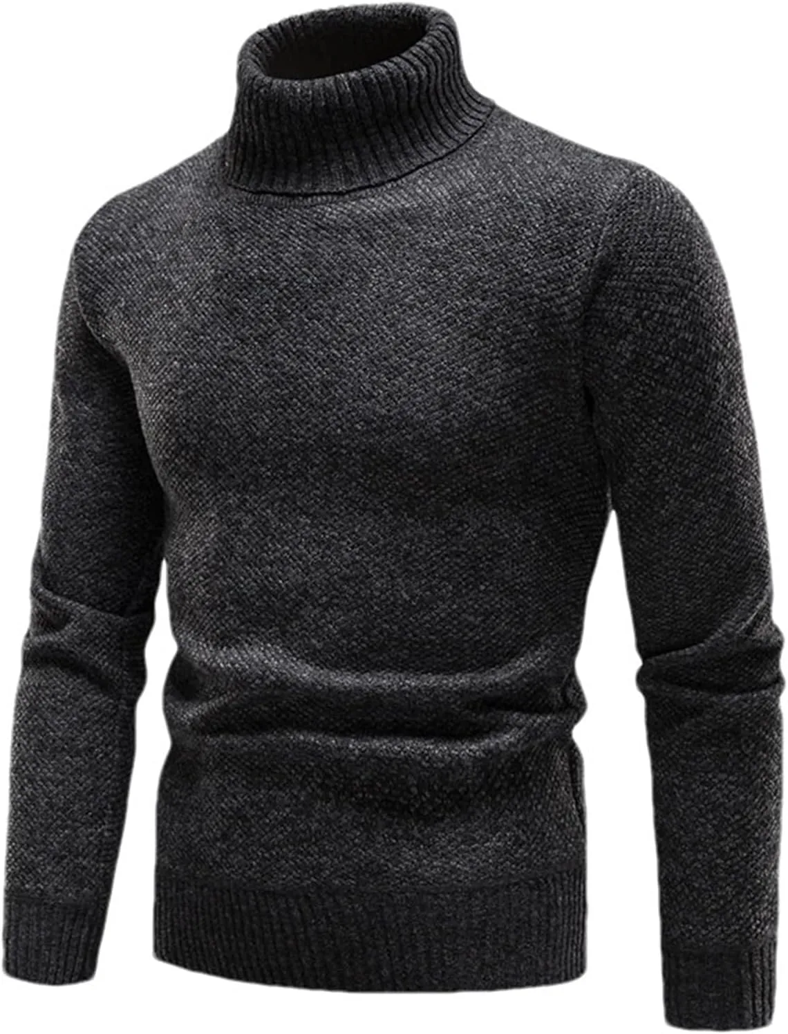 Мужской зимний флисовый водолазный свитер - осенний теплый пуловер, Slim Fit
Мужской зимний флисовый водолазный свитер - осенний теплый пуловер, Slim Fit