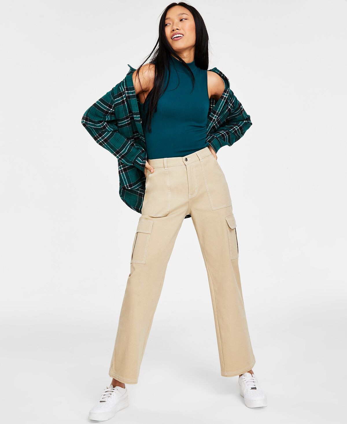 Комфортные брюки-карго широкого кроя для юниоров Ultra Flirt
Комфортные брюки-карго широкого кроя для юниоров Ultra Flirt