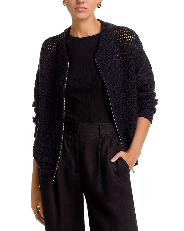 Открытый вязаный кардиган-бомбер с круглым вырезом Sanctuary, черный
Открытый вязаный кардиган-бомбер с круглым вырезом Sanctuary, черный